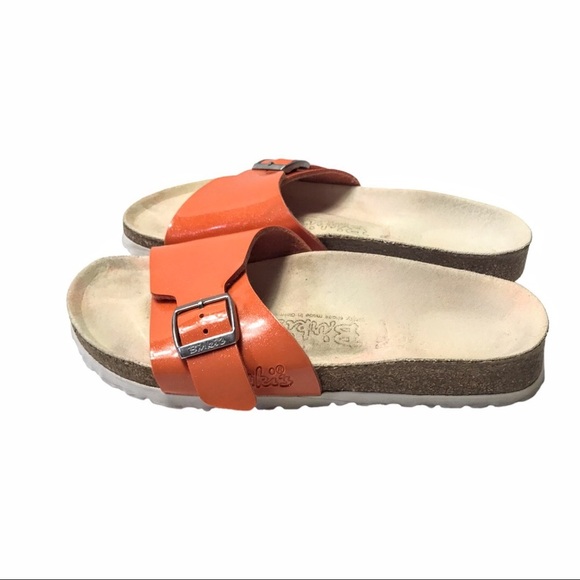 Birki's by Birkenstock Catalina Tangerine Glitter Sandals Size EU 38  US 7-7.5 - Picture 8 of 16
